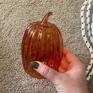 Glass Pumpkin Vase